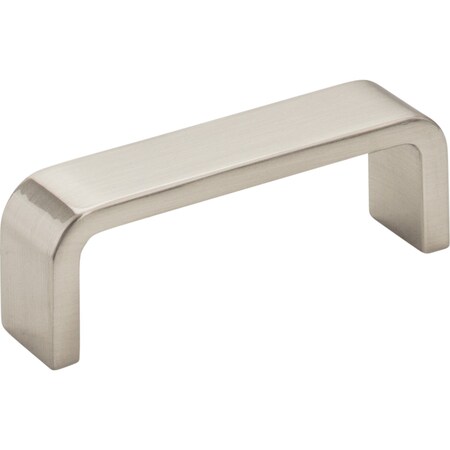 Elements 3" Center-to-Center Satin Nickel Square Asher Cabinet Pull 193-3SN